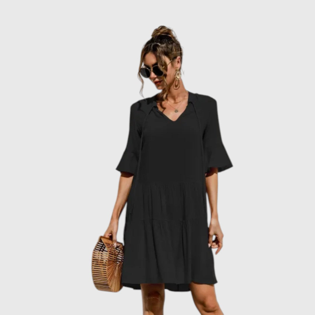 אילנור - שמלת קיץ עם מותן נמוכה