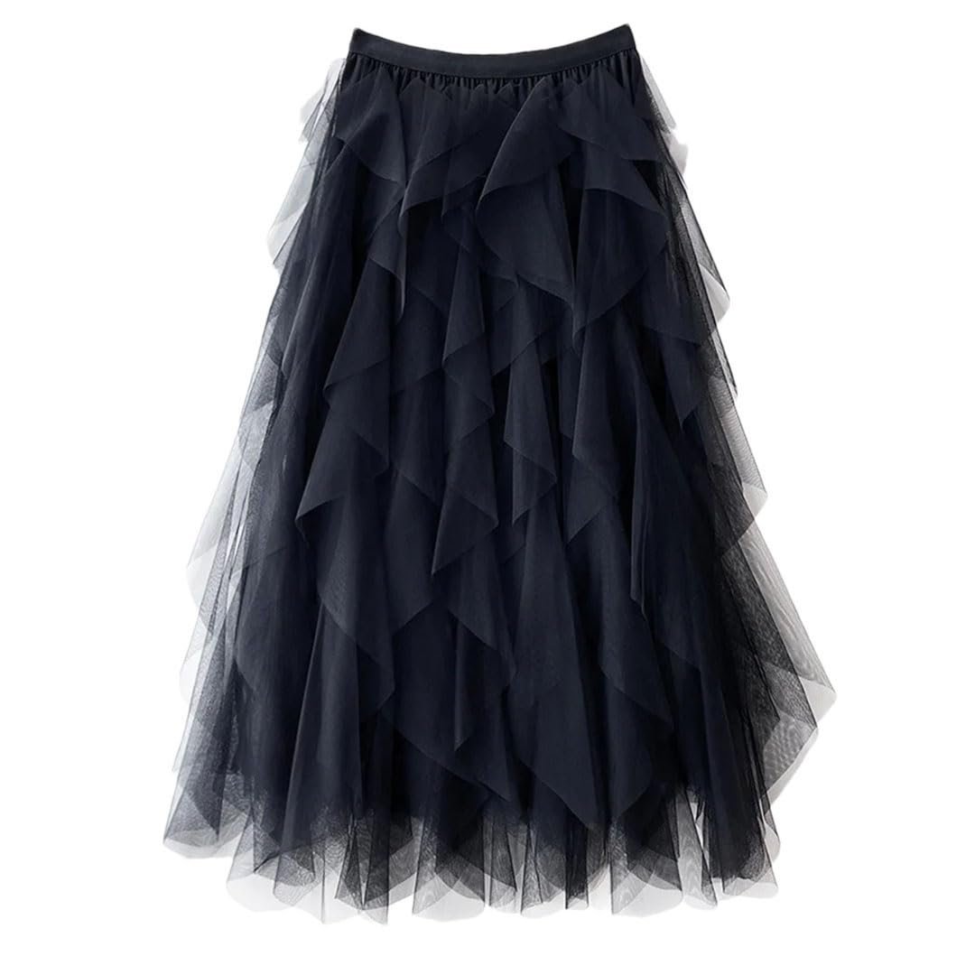 Women's Irregular Mesh Skirt