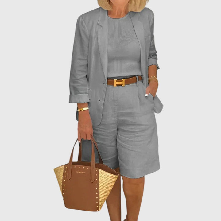 אליין - סט חליפה אופנתי דו-חלקי