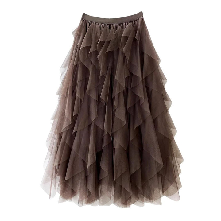 Women's Irregular Mesh Skirt