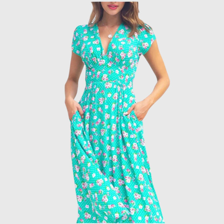 Kim - שמלת מיני פרחונית