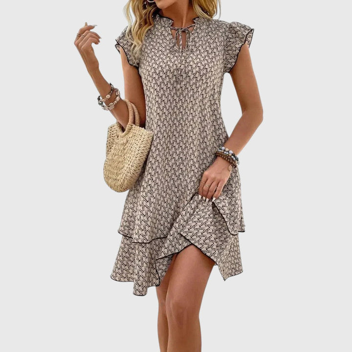 יבון - שמלת פרחים אלגנטית