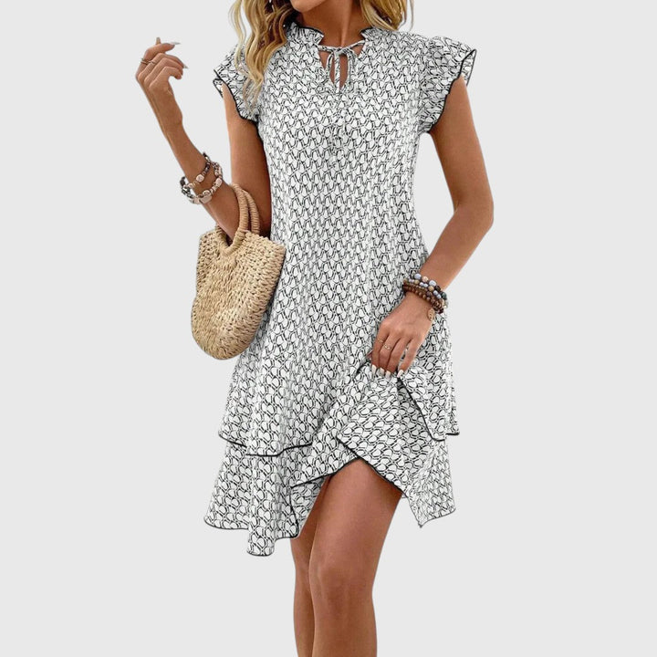 יבון - שמלת פרחים אלגנטית