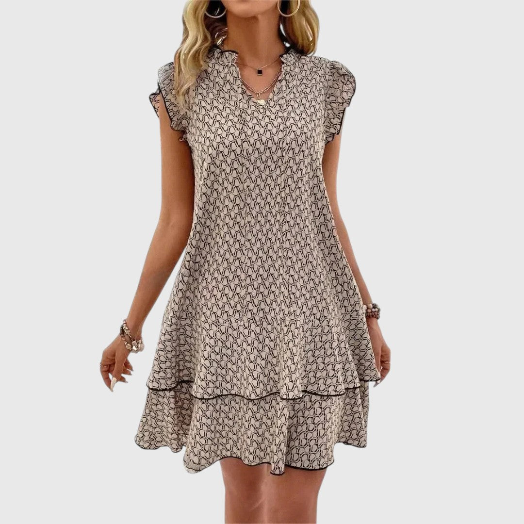 יבון - שמלת פרחים אלגנטית