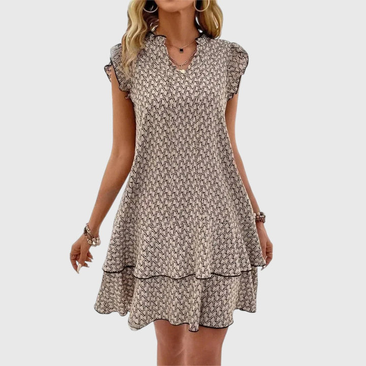 יבון - שמלת פרחים אלגנטית