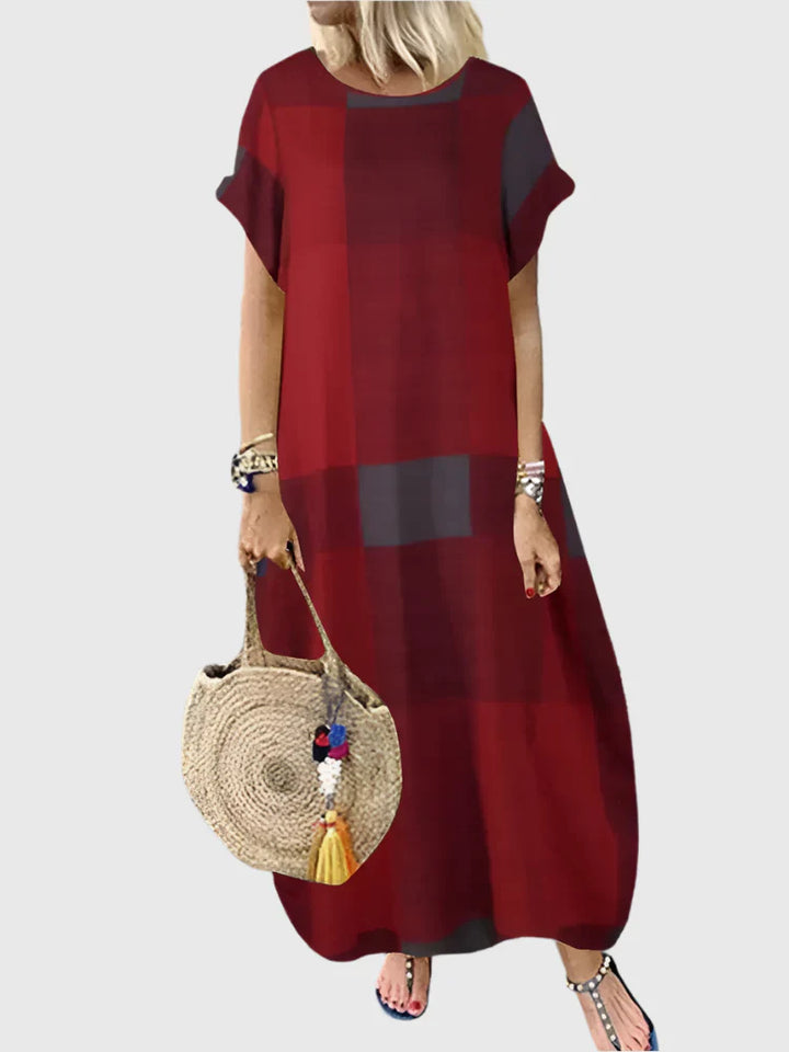 Kate - שמלת קיץ משובצת בוהמיינית