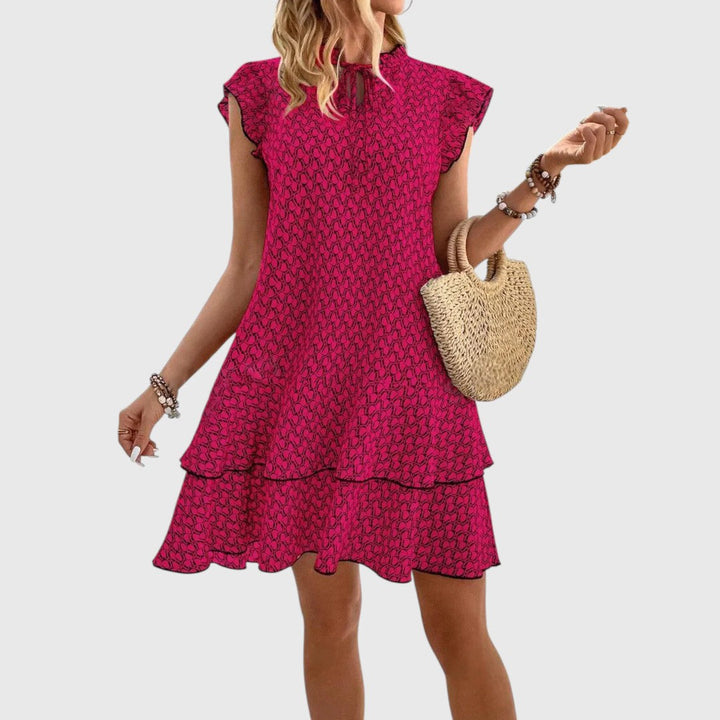 יבון - שמלת פרחים אלגנטית