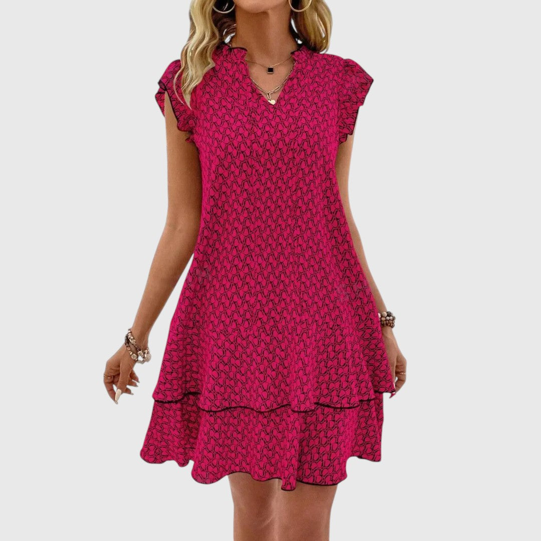 יבון - שמלת פרחים אלגנטית