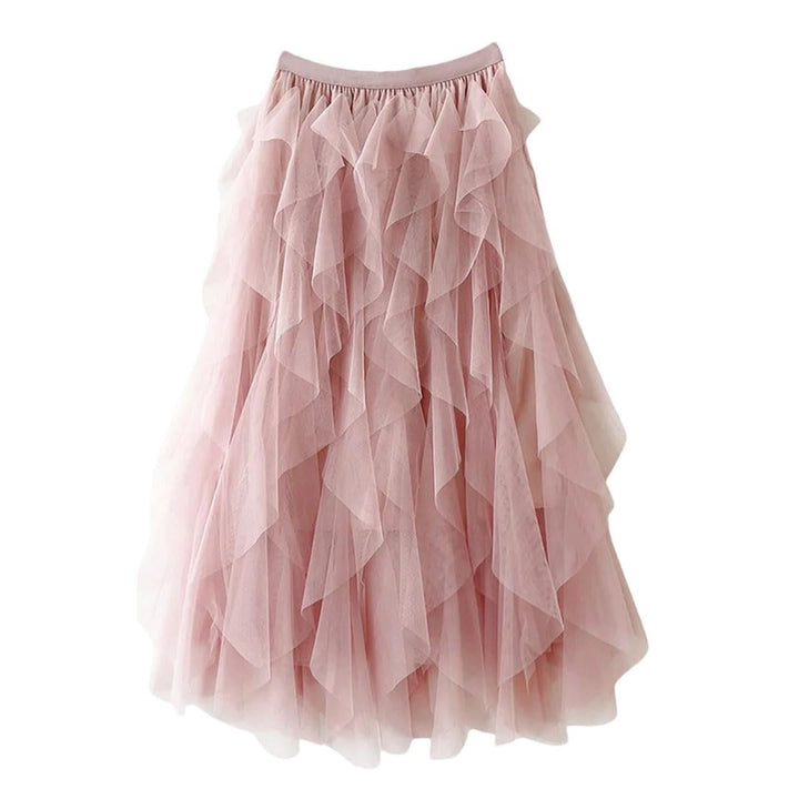 Women's Irregular Mesh Skirt